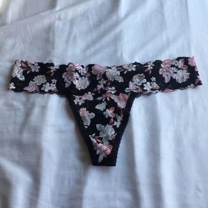 VS PINK Floral Lace Thong